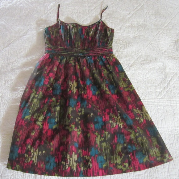 Halogen Dress 0P Ikat Print Pleated Pockets - Picture 1 of 7